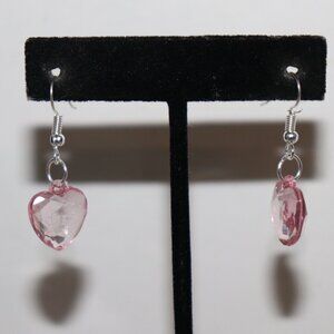 Pink Heart Dangle Earrings | 1.5" Drop | NWOT | Lightweight & Sweet